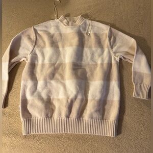 Jessica Simpson women Cream and Tan Crewneck Sweater